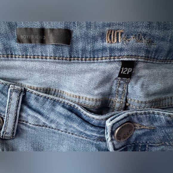 Kut from the Kloth Light Blue Boyfriend Jeans - Picture 6 of 10